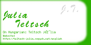 julia teltsch business card